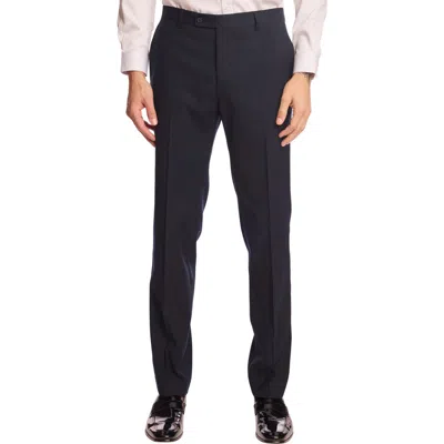 Paisley & Gray Downing Slim Fit Flat Front Dress Pants In Black