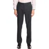 Paisley & Gray Downing Slim Fit Flat Front Dress Pants In Black