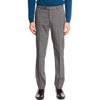 Paisley & Gray Downing Slim Fit Flat Front Plaid Dress Pants