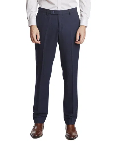 Paisley & Gray Downing Slim Fit Wool-blend Pant In Blue