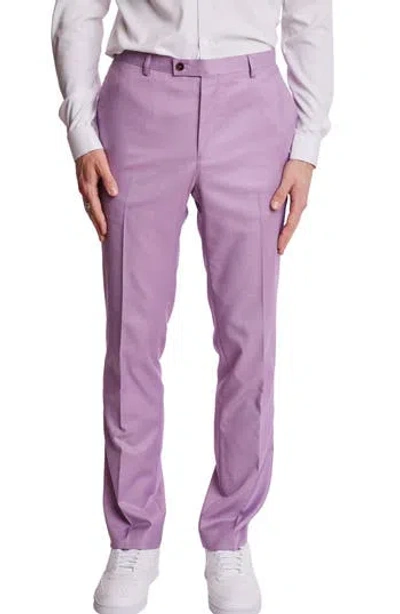 Paisley & Gray Downing Slim Flat Front Dress Pants In Multi
