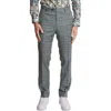 Paisley & Gray Downing Slim Flat Front Plaid Dress Pants In Gray