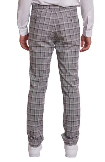 Paisley & Gray Downing Slim Flat Front Windowpane Dress Pants