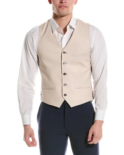 Paisley & Gray Eaton Slim Fit Vest In Beige