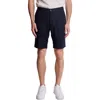 Paisley & Gray Felix Slim Fit Linen-blend Short In Blue