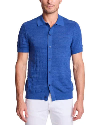 Paisley & Gray Full Polo Shirt In Blue
