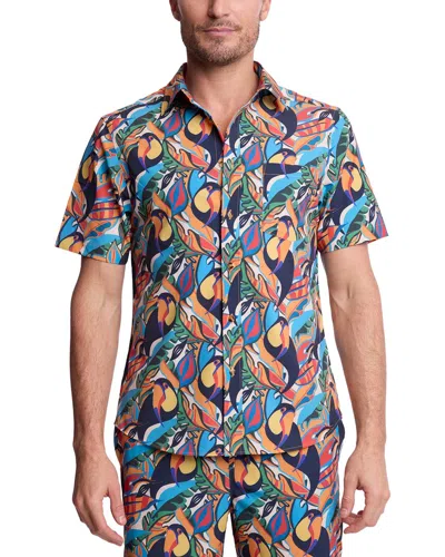 Paisley & Gray Gilby Swim Shirt In Multi