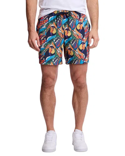 Paisley & Gray Gilligan Swim Trunk In Multi