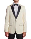 Paisley & Gray Grosvenor Slim Fit Peak Lapel Tuxedo Jacket In White
