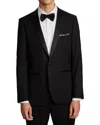 Paisley & Gray Grosvenor Slim Fit Peak Lapel Tuxedo Jacket In Black