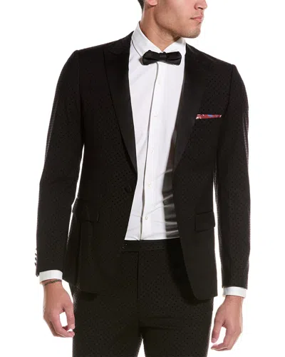Paisley & Gray Grosvenor Slim Fit Tux Jacket In Black