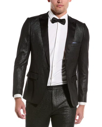 Paisley & Gray Grosvenor Slim Fit Tux Jacket In Black