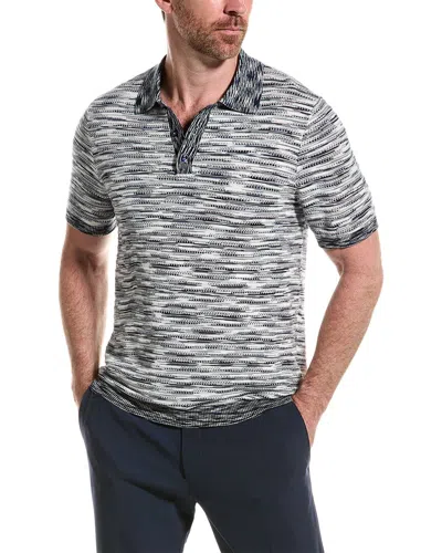 Paisley & Gray Knit Polo Shirt In White