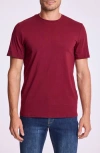 Paisley & Gray Lucas Crewneck T-shirt In Burgundy
