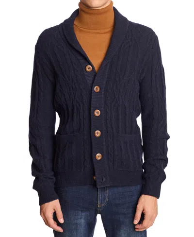 PAISLEY & GRAY MEN'S CABLE-KNIT CARDIGAN