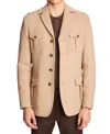Paisley & Gray Men's Collared Utility Jacket In Brown