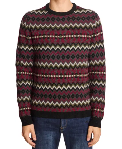 Paisley & Gray Men's Crewneck Sweater In Red