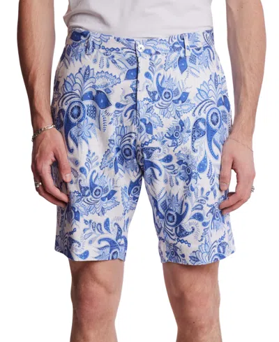 Paisley & Gray Men's Felix Slim Fit Printed 8-1/2" Shorts