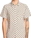 Paisley & Gray Men's Gilby Slim Fit Short Sleeve Printed Button-front Swim Shirt