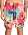 Paisley & Gray Men's Gilligan Regular-fit Abstract Floral 6" Swim Trunks In Multi