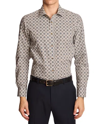 PAISLEY & GRAY MEN'S SAMUEL SPREAD COLLAR PATTERNED SHIRT