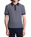 Paisley & Gray Chevron Open Knit Polo