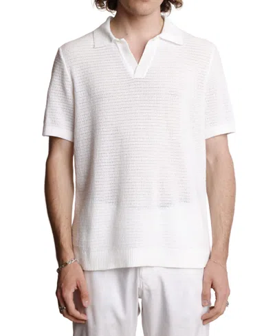 PAISLEY & GRAY MEN'S SLIM FIT SHORT SLEEVE OPEN COLLAR POLO SHIRT