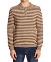 Paisley & Gray Men's Striped Polo Shirt In Brown