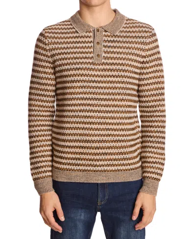 PAISLEY & GRAY MEN'S STRIPED POLO SHIRT