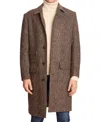 Paisley & Gray Men's Textured Oversized Coat In Brown