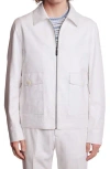 Paisley & Gray Milo Slim Fit Linen Blend Bomber Jacket In Red