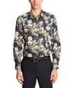 Paisley & Gray Parker Pointed Collar Shirt In Multi