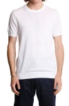 Paisley & Gray Pointelle Crewneck T-shirt In White