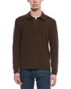 Paisley & Gray Polo Sweater In Brown