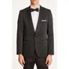 Paisley & Gray Regent Slim Fit Shawl Lapel Tuxedo Jacket In Black