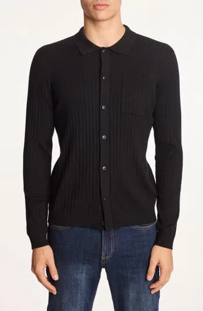 Paisley & Gray Rib Button-up Polo In Animal Print