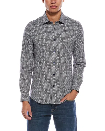 Paisley & Gray Samuel Geo Shirt In Blue