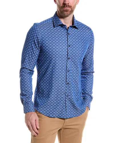 Paisley & Gray Samuel Slim Fit Shirt In Blue