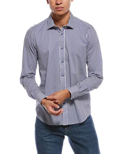 Paisley & Gray Samuel Stripe Shirt In Blue