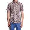 Paisley & Gray Sawyer Trim Fit Square Short Sleeve Button-up Shirt