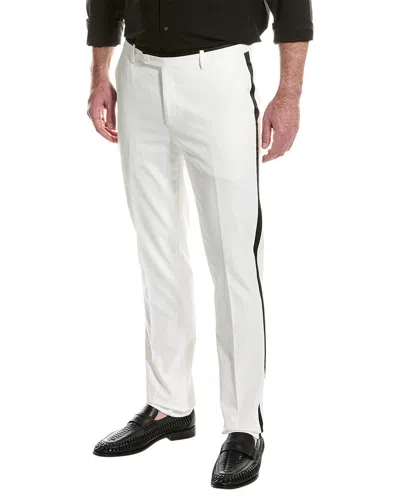 Paisley & Gray Sloane Tuxedo Pant In White