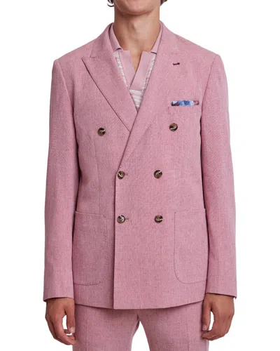 Paisley & Gray Soho Peak Db Jacket In Pink