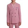 Paisley & Gray Soho Slim Fit Double Breasted Suit Jacket In Pink