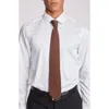 Paisley & Gray Stanley Solid Knit Tie In Brown