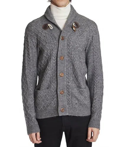 Paisley & Gray Toggle Wool-blend Cardigan In Grey