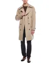 Paisley & Gray Wool-blend Military Overcoat In Neutral