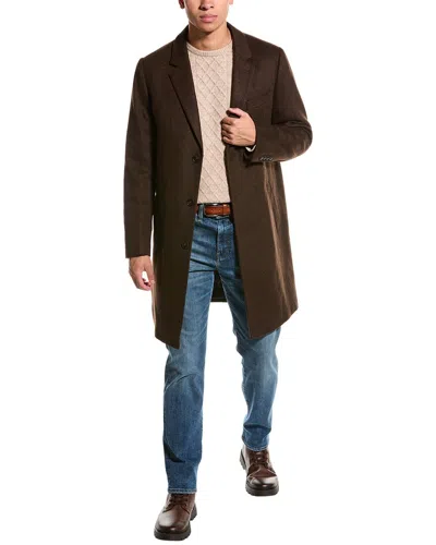 Paisley & Gray Wool-blend Top Coat In Brown