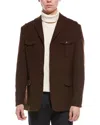 Paisley & Gray Wool-blend Utility Jacket In Brown