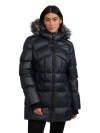 Pajar Women's Ares Fixed Hood Puffer With Fixed Bib In Black