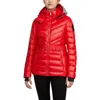 Pajar Bailey Packable Lightweight Puffer Thinsulate With Detachable Hood In Current Red